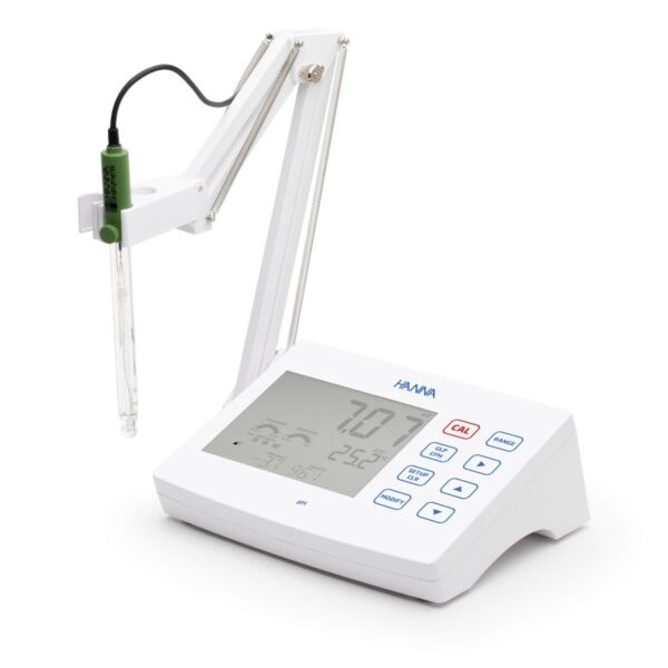 Hanna HI2620-02 pH/Redox-Tischmessgerät mit HI11310 Elektrode