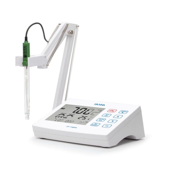 Hanna HI2621-02 pH/Redox-Tischmessgerät mit Datenaufzeichnung und HI11310 Elektrode